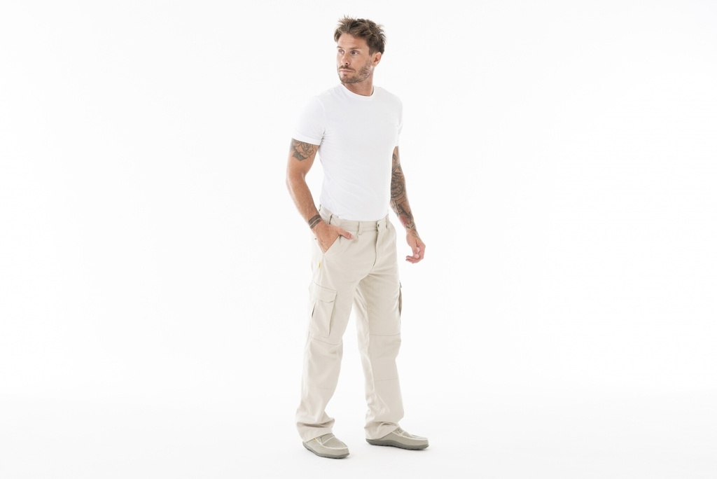PANTALON CARGO CLASICO - Natural