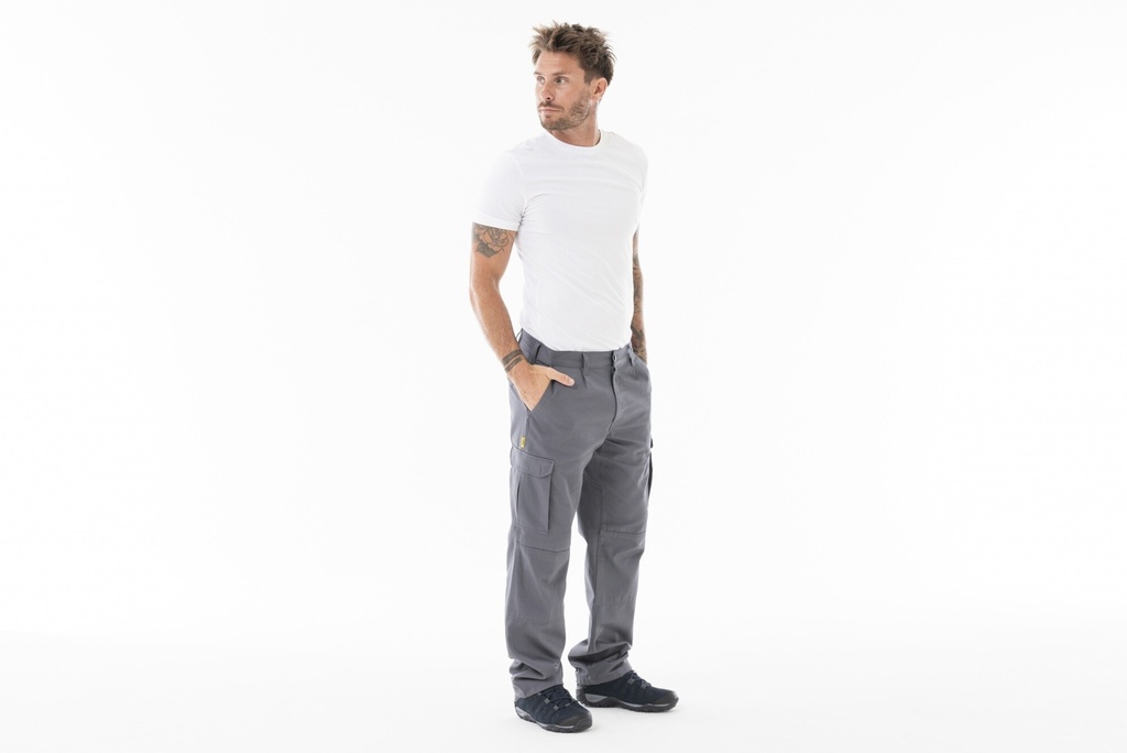 PANTALON CARGO CLASICO - Gris