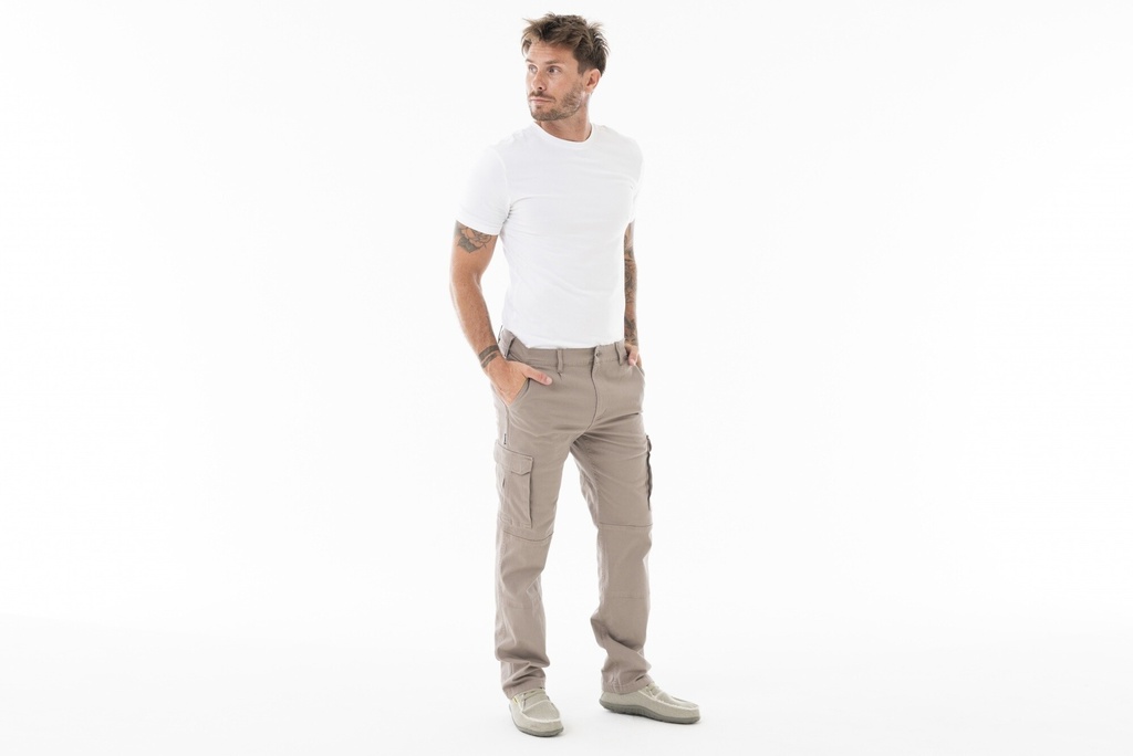 PANTALON CARGO FLEX - Beige
