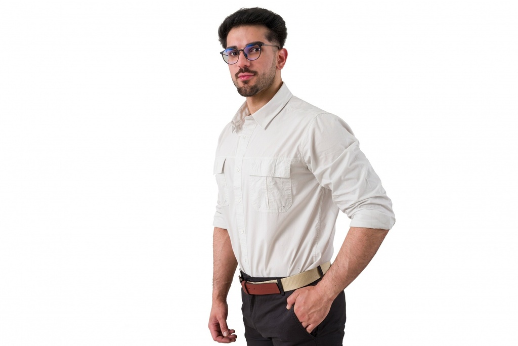 CAMISA HUNTER MANGA LARGA - Gris Hielo