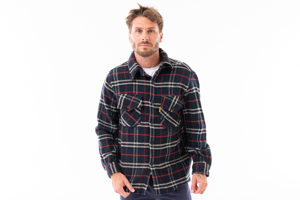 CAMISA LEÑADORA - Rojo/az/bl 22