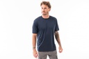 REMERA DRY FIT CUELLO BASE - Azul