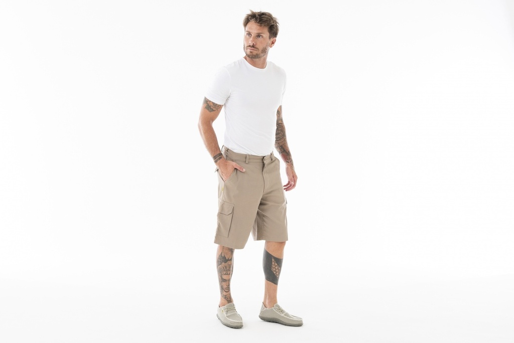 BERMUDA CARGO CLASICA - Beige