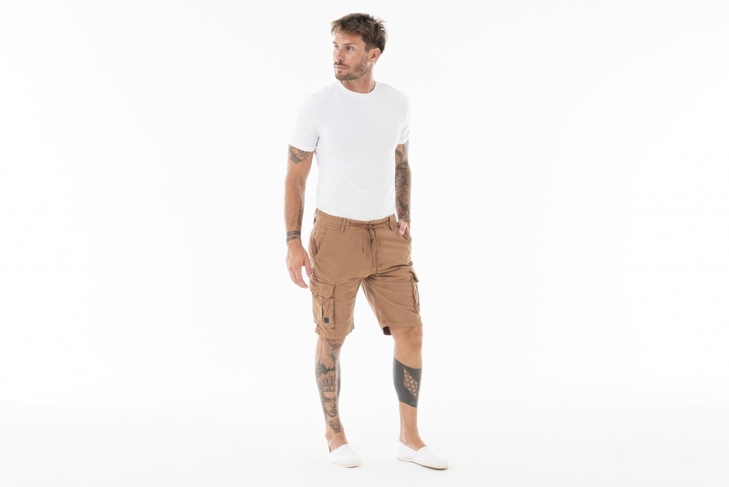 BERMUDA CARGO ALGARROBO S/TAPA - Terracota/brick