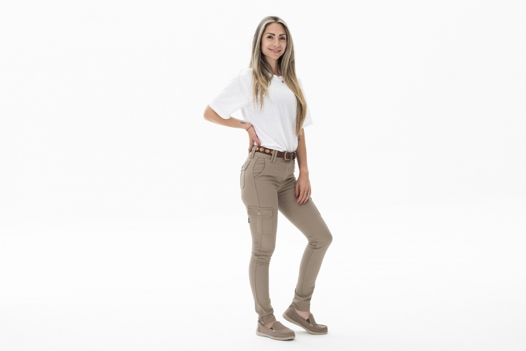 PANTALON URBANO MUJER FLEX - Beige