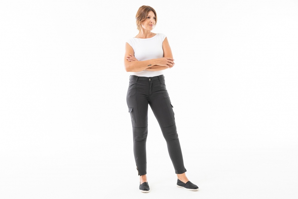 PANTALON CARGO URBANO M ELASTI - Negro