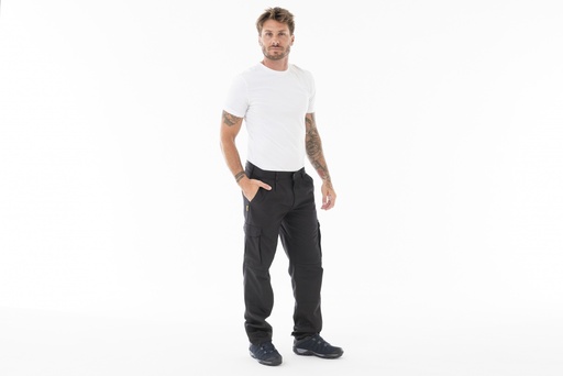 [PA109-3] PANTALON CARGO CLASICO - Negro