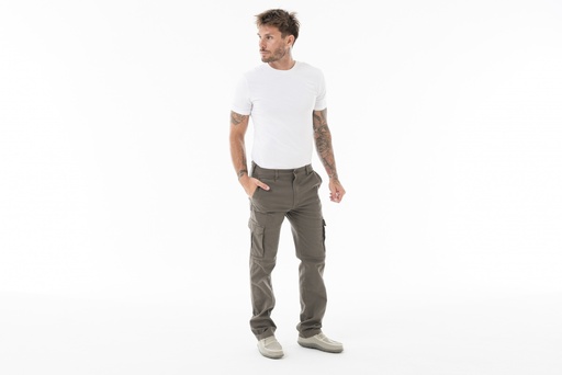 [PA239-2] PANTALON CARGO FLEX - Verde Oscuro