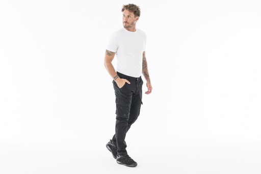 [PA273-3] PANTALON KAPA #8506 CON TAPA - Negro
