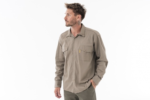 [PA102-1] CAMISA TRABAJO CLASICA - Beige