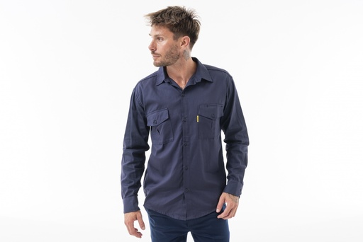 [PA102-4] CAMISA TRABAJO CLASICA - Azul