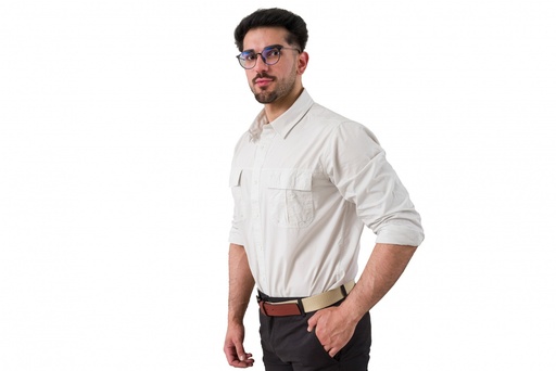 [PA2347-28] CAMISA HUNTER MANGA LARGA - Gris Hielo