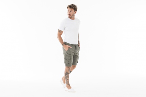 [PA291-2] BERMUDA CARGO ALGARROBO S/TAPA - Militar