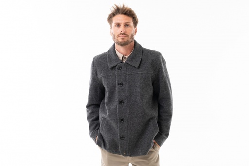 [PA9204-5] SOBRETODO LANA (SACON) - Gris