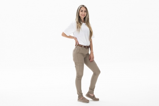 [PA222-1] PANTALON URBANO MUJER FLEX - Beige