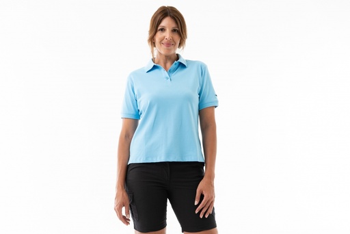 [PA113-7] REMERA PIQUE POLO MUJER 1802 - Celeste