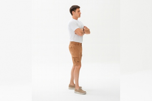 [PA290-18] BERMUDA CARGO ANTURIO CON TAPA - Brick/terracota